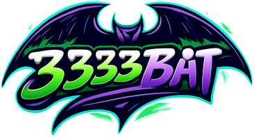3333bat বাংলাদেশের লাল গেমিং লোগো